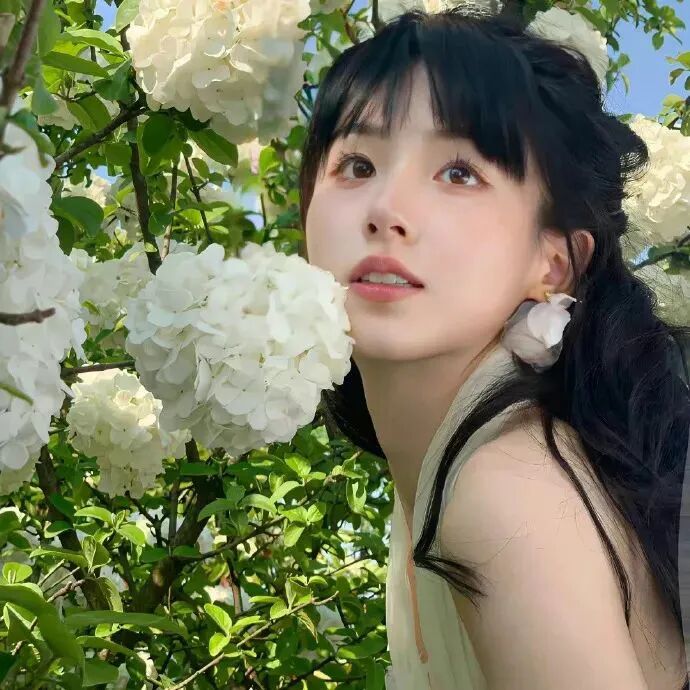 温柔鲜花女生头像