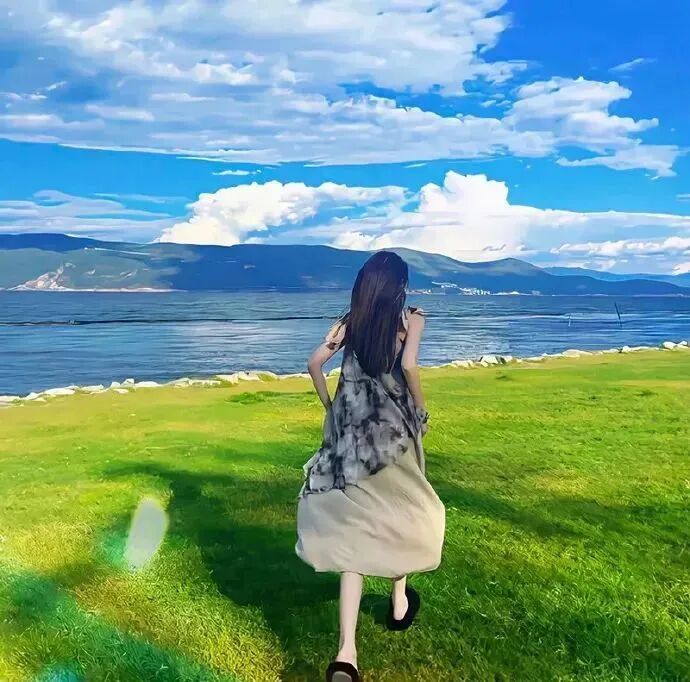 小清新不露脸女生头像