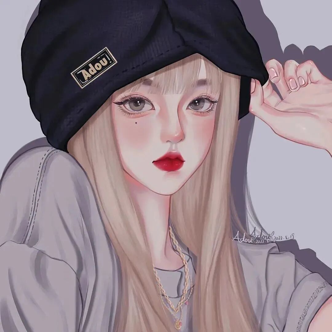 手绘动漫头像女