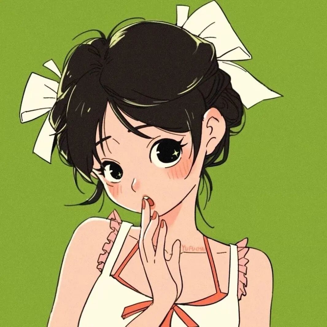 简约手绘动漫头像女