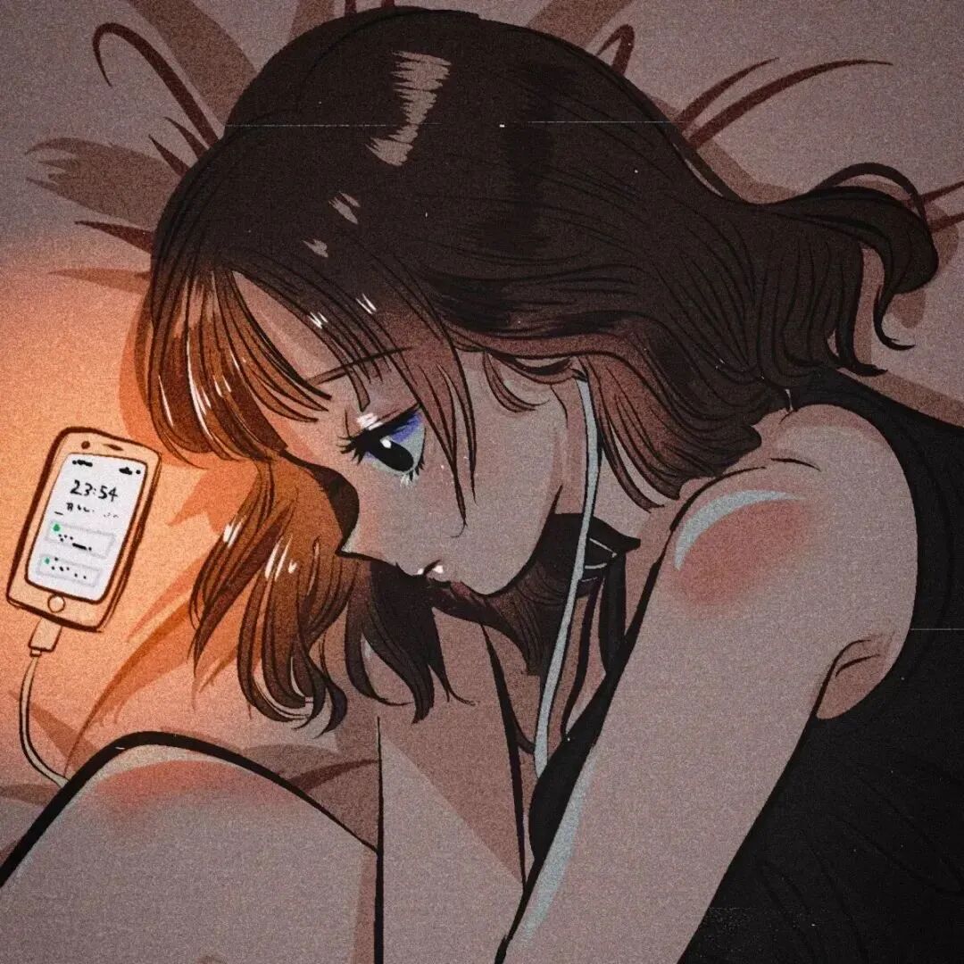 孤独感动漫头像女