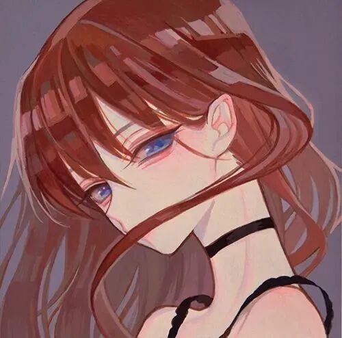 酷酷手绘动漫头像女