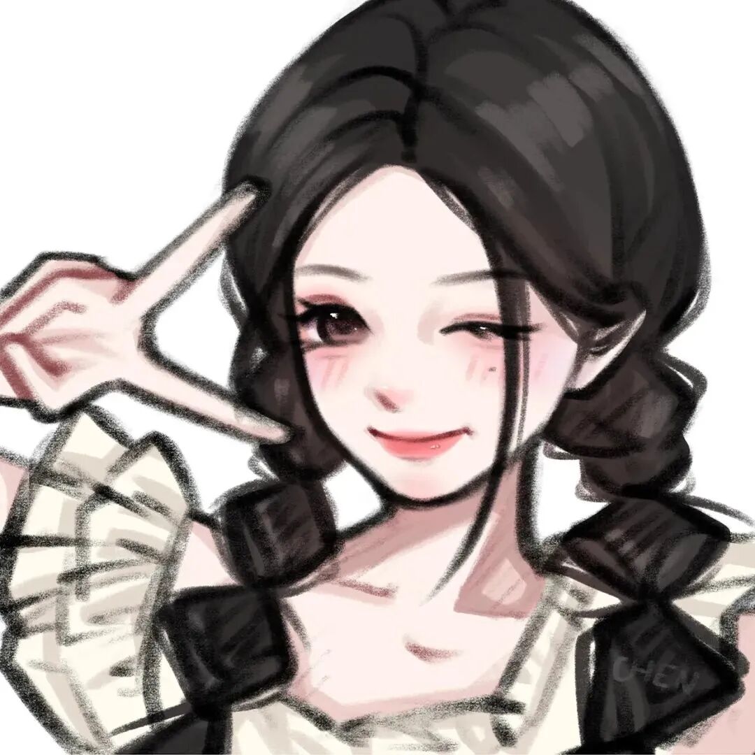 手绘动漫头像女