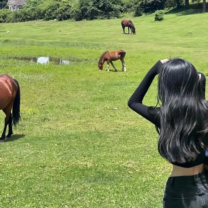 小清新不露脸女生头像