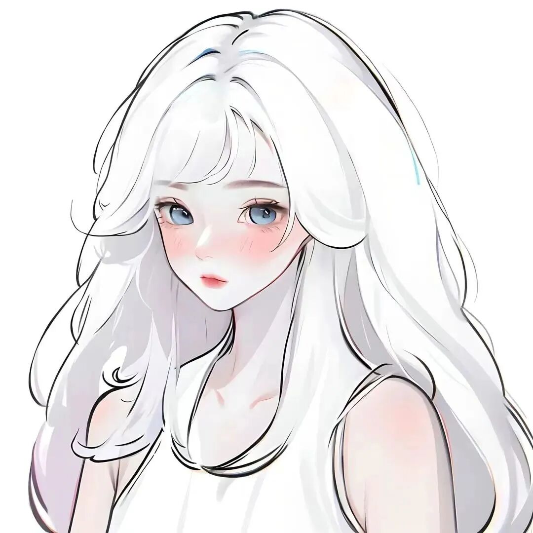 手绘四人闺蜜头像动漫闺蜜头像