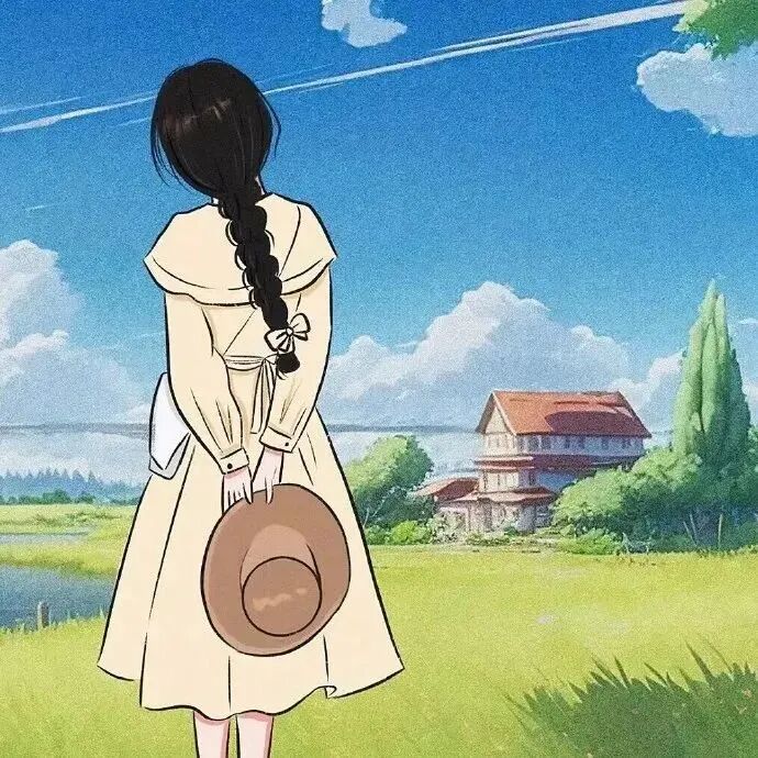 小清新手绘女生头像