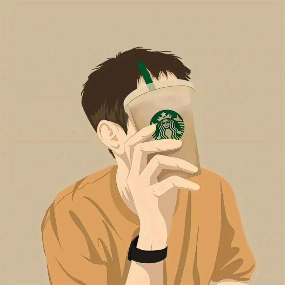 简约手绘动漫情侣头像