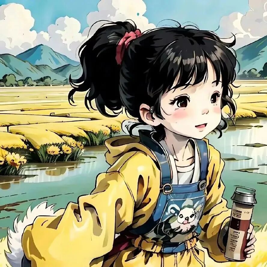 ai3d唯美治愈动漫情侣头像