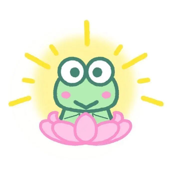  佛系青蛙卡通三人闺蜜头像动漫闺蜜头像