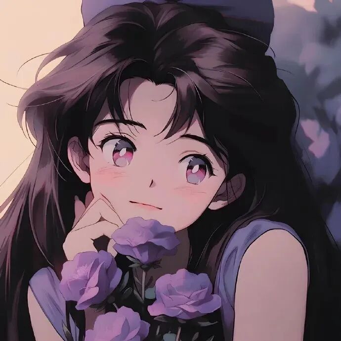 鲜花温柔动漫头像女