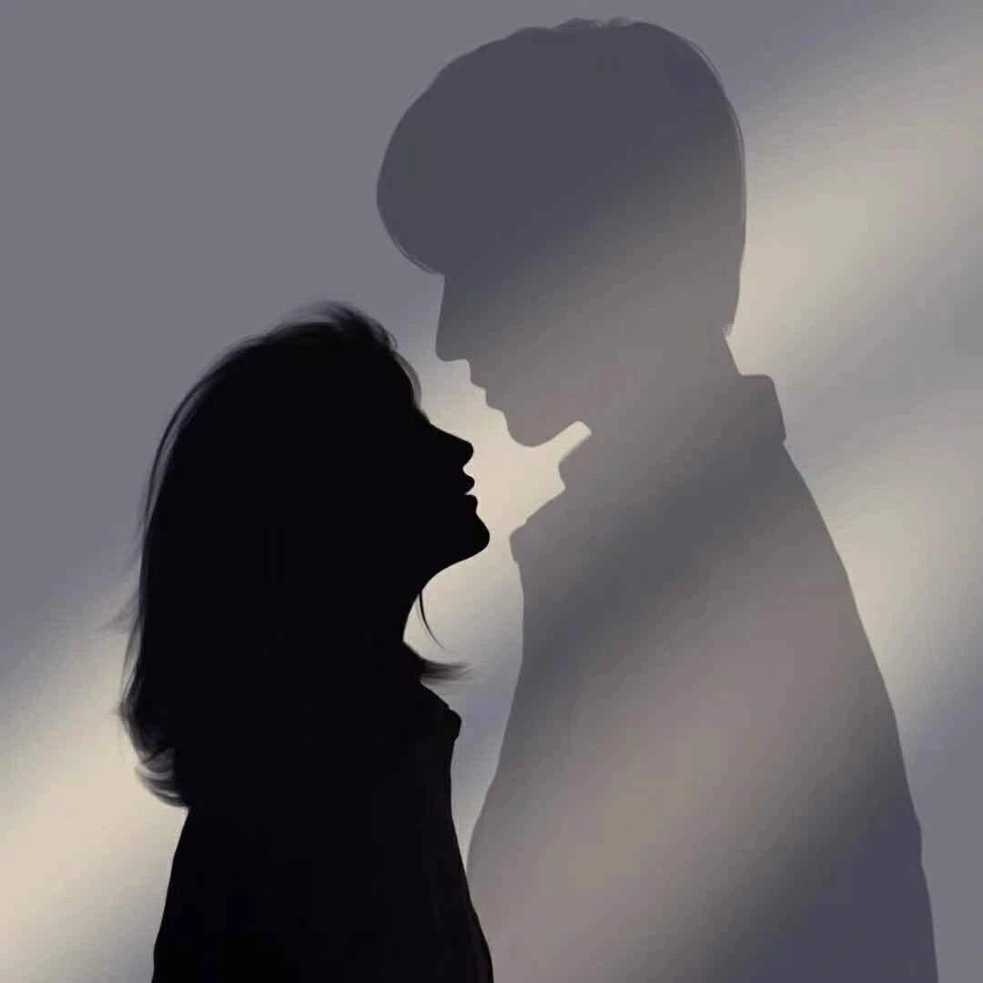 qltxdmcb手绘影子动漫情侣头像