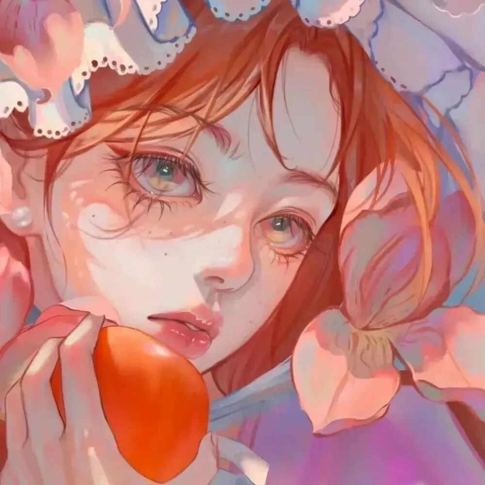 插画手绘动漫头像女