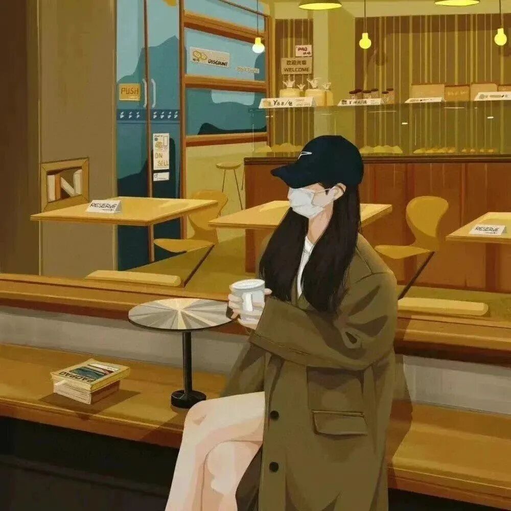 手绘动漫情侣头像