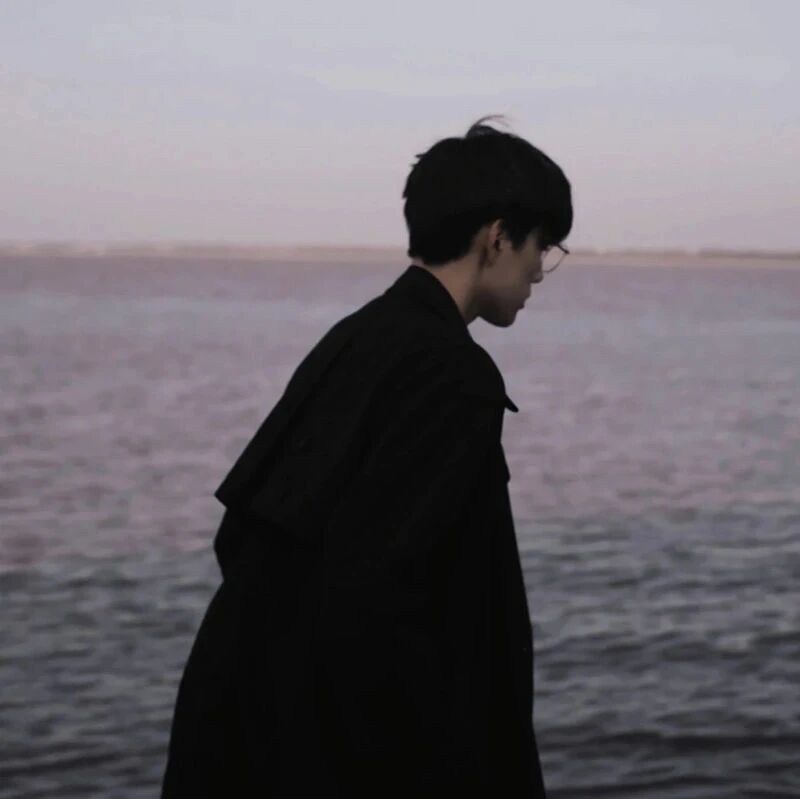 氛围感海边侧脸男生头像