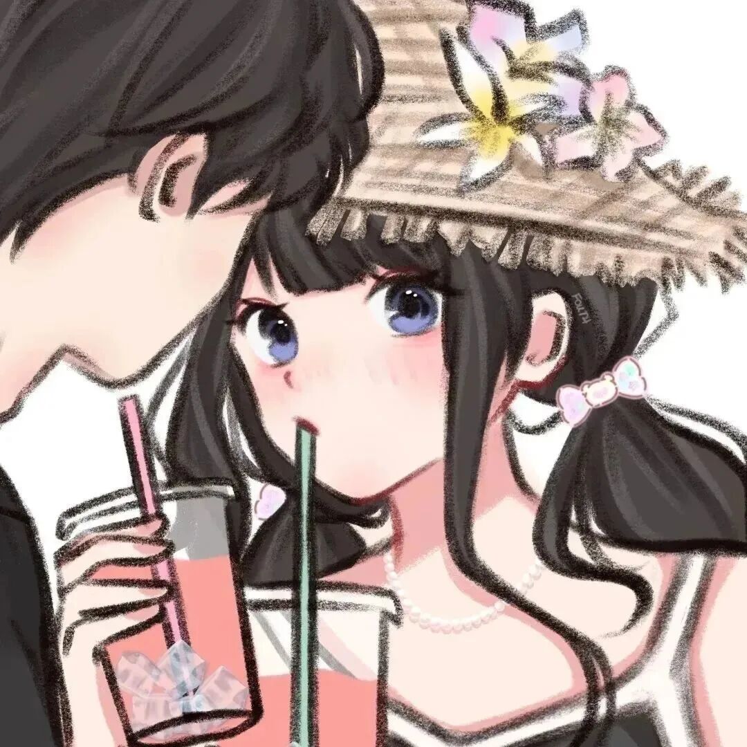 kashounqltx手绘情侣头像