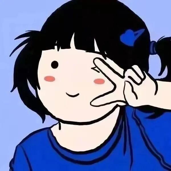 可爱手绘二人闺蜜头像动漫闺蜜头像