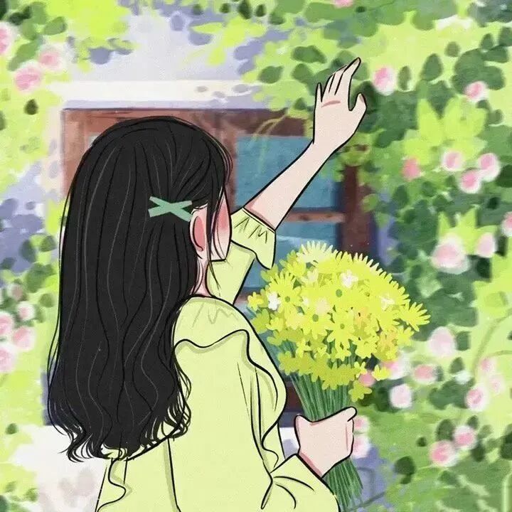 小清新手绘动漫头像女