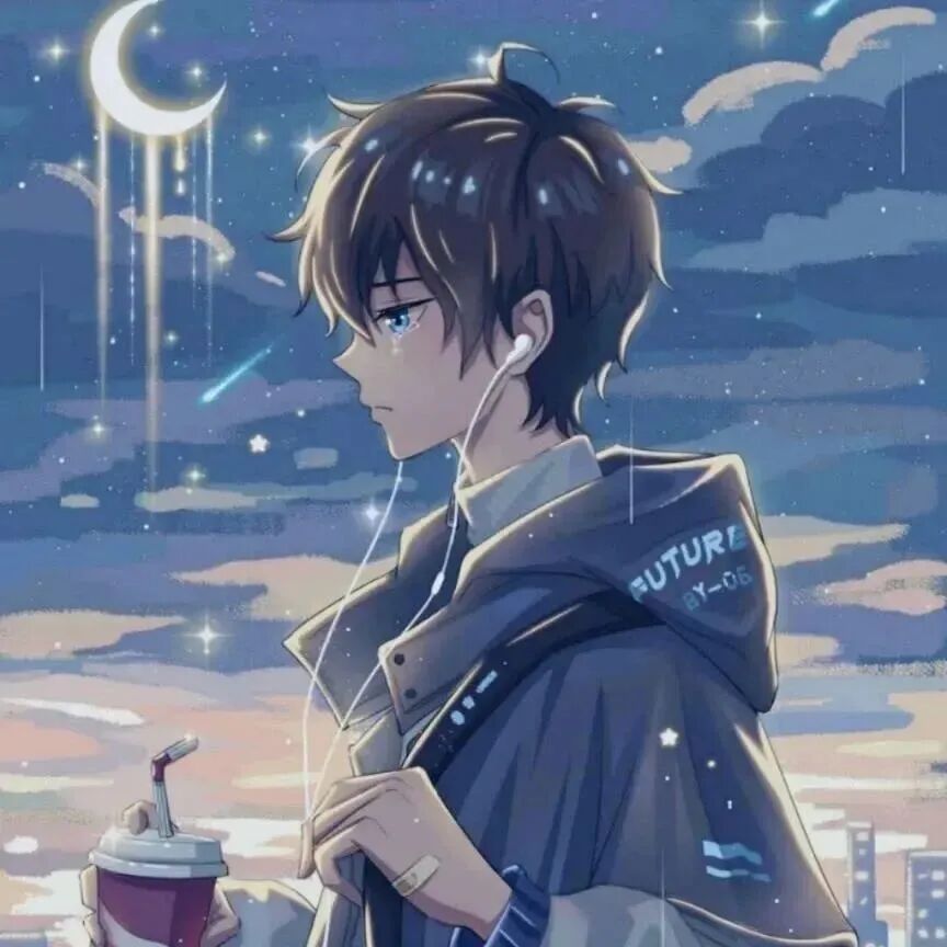 唯美梦幻动漫头像男