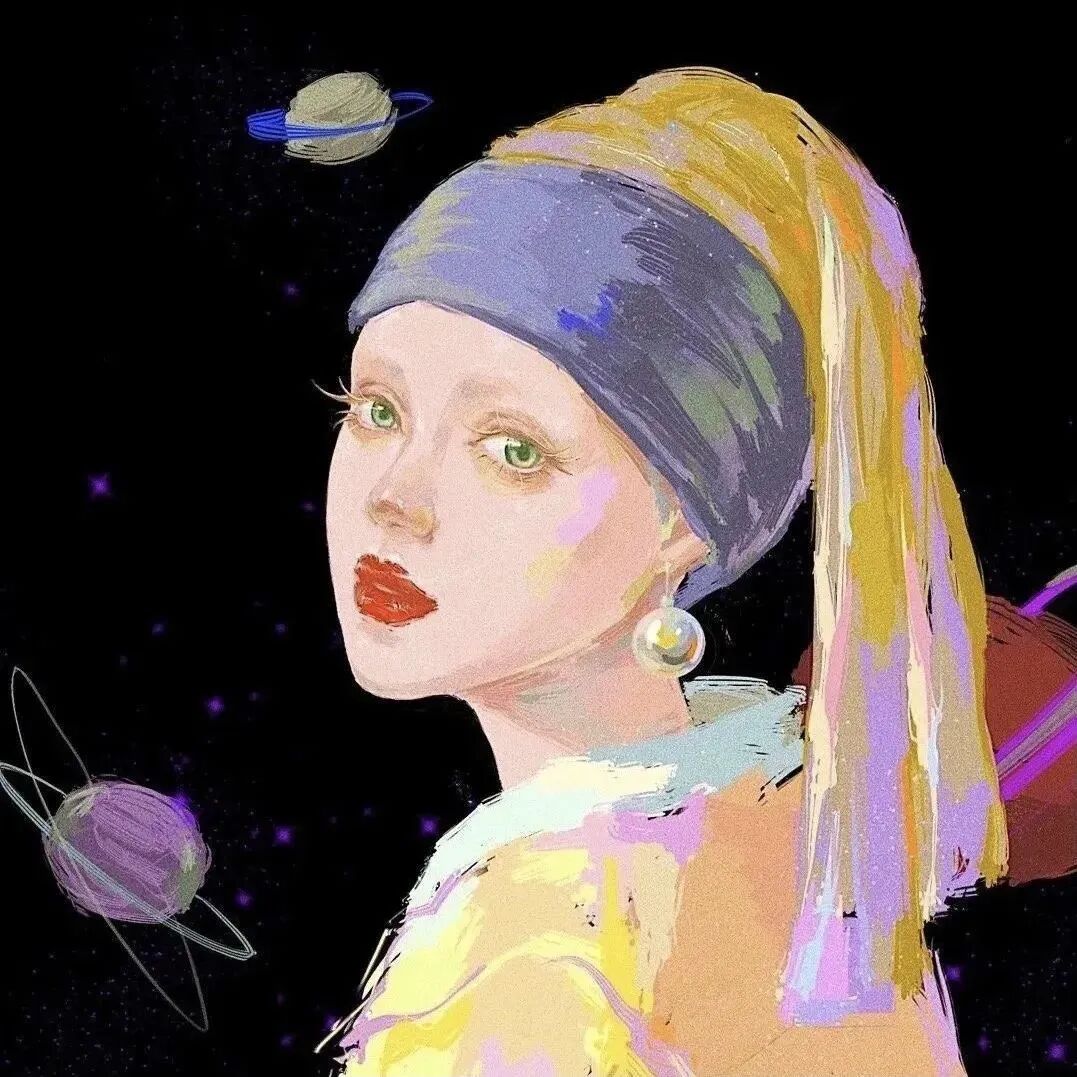 插画动漫头像女