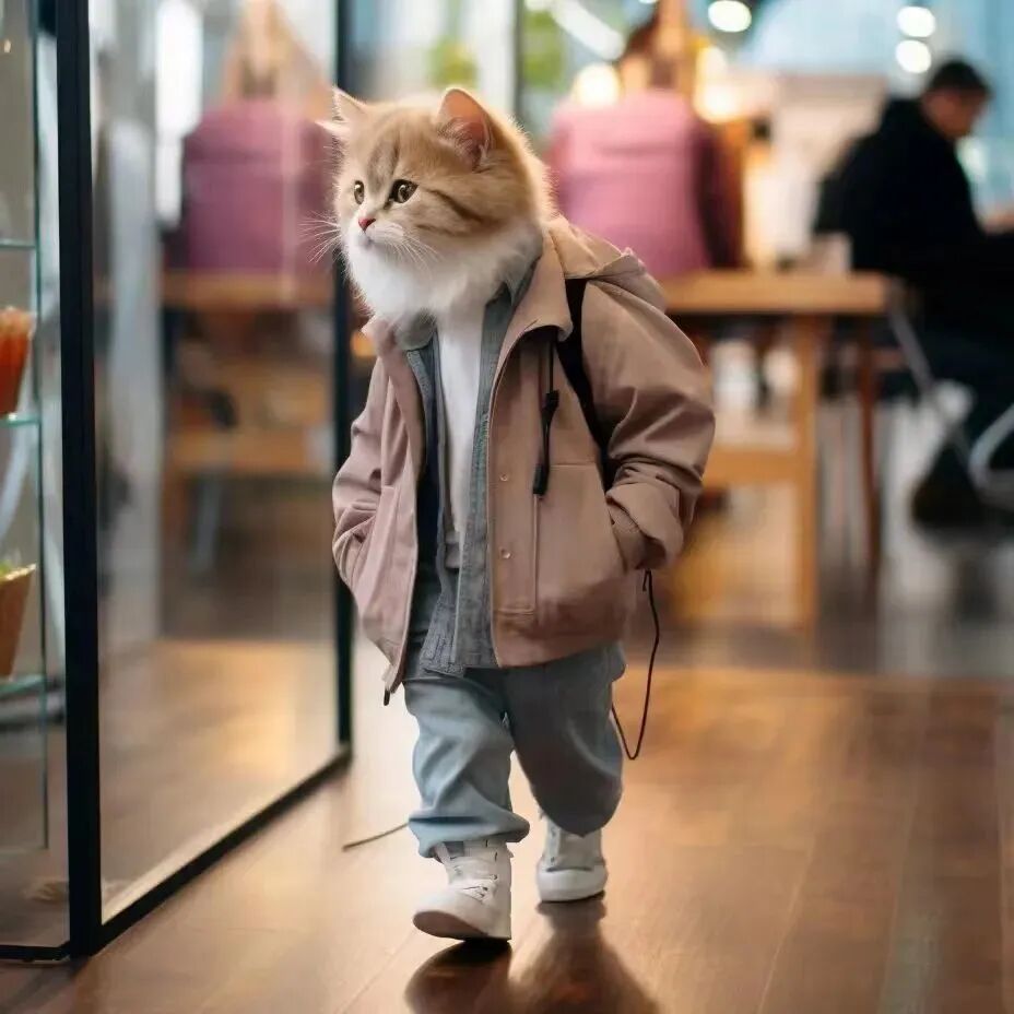 潮流猫咪街头萌宠头像