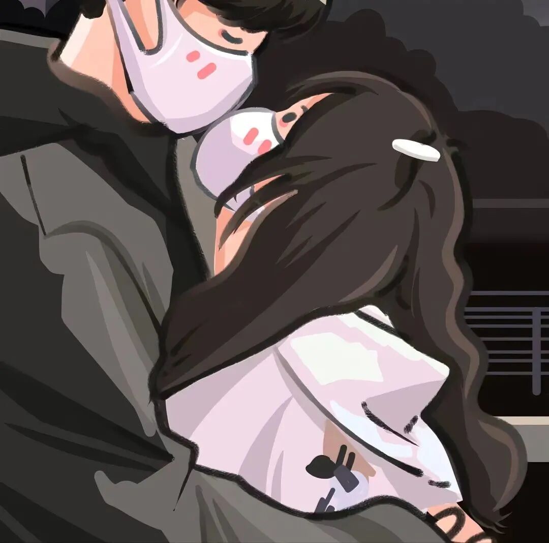 shouhuiqltxkz手绘动漫情侣头像