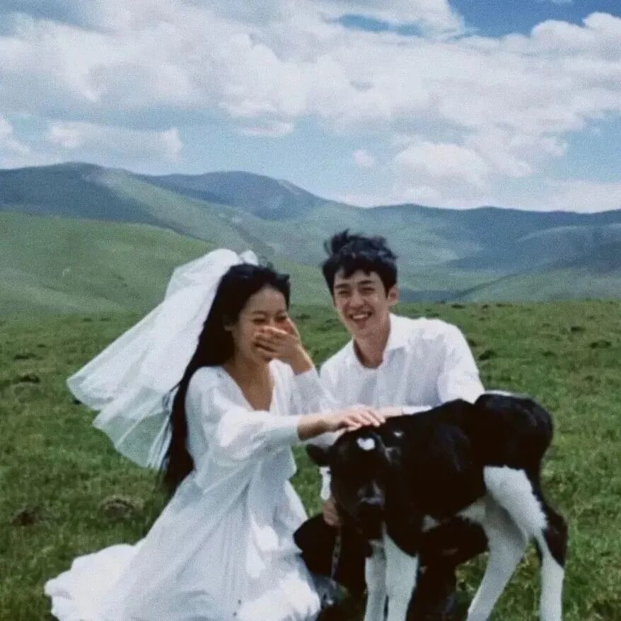 小清新情侣头像真人情侣头像婚纱情侣头像