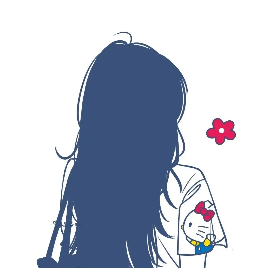 手绘四人闺蜜头像动漫闺蜜头像