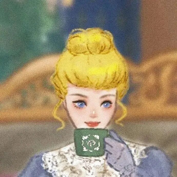 disinijiemei迪士尼公主八人闺蜜头像插画动漫闺蜜头像