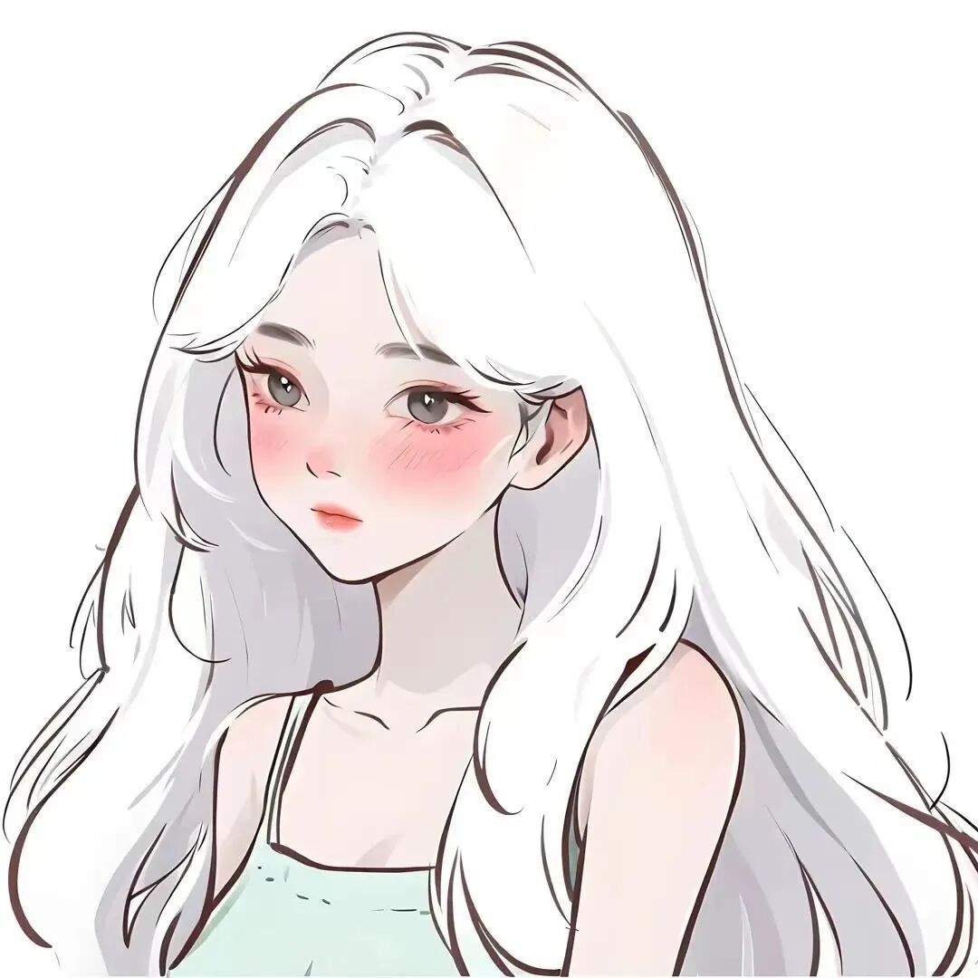 手绘四人闺蜜头像动漫闺蜜头像