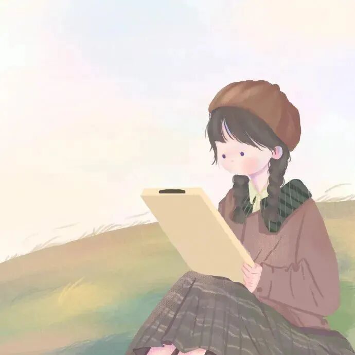 小清新手绘动漫头像女
