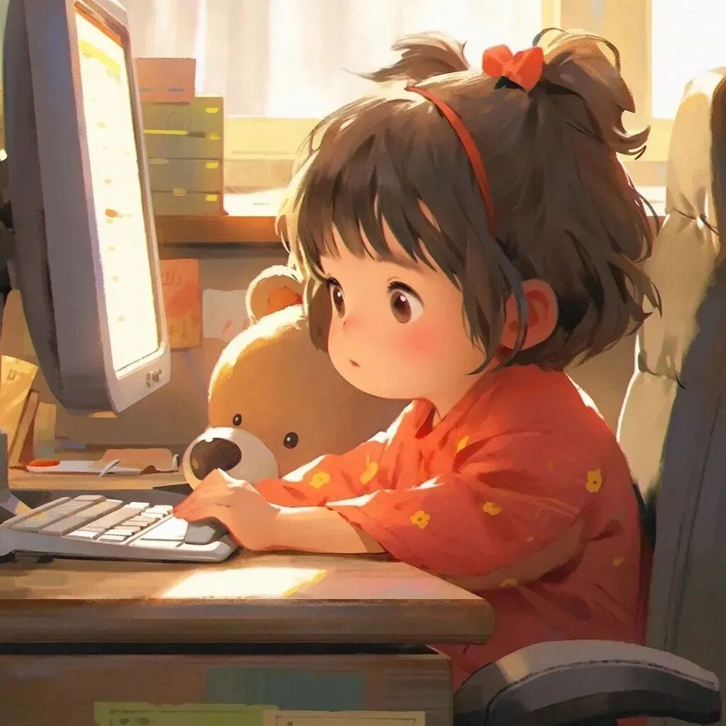 慵懒办公动漫头像女