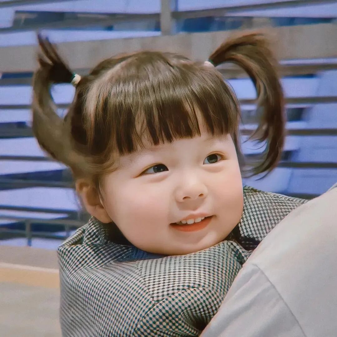 可爱丸子妹小女孩萌娃头像