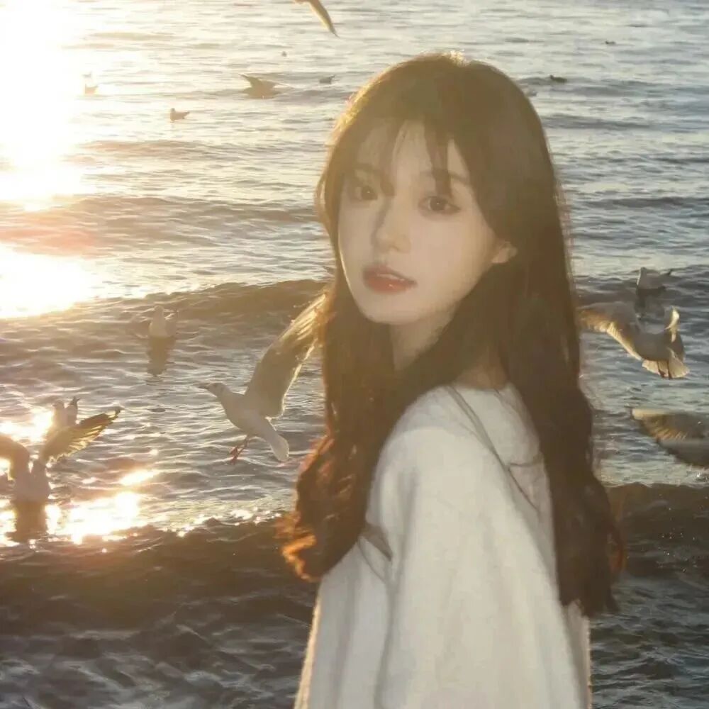 氛围感海边女生头像