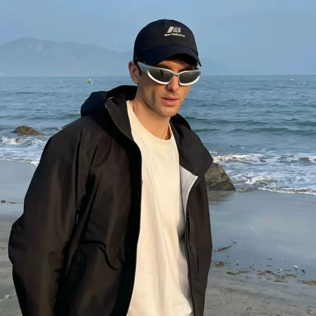 酷酷欧美海边男生头像