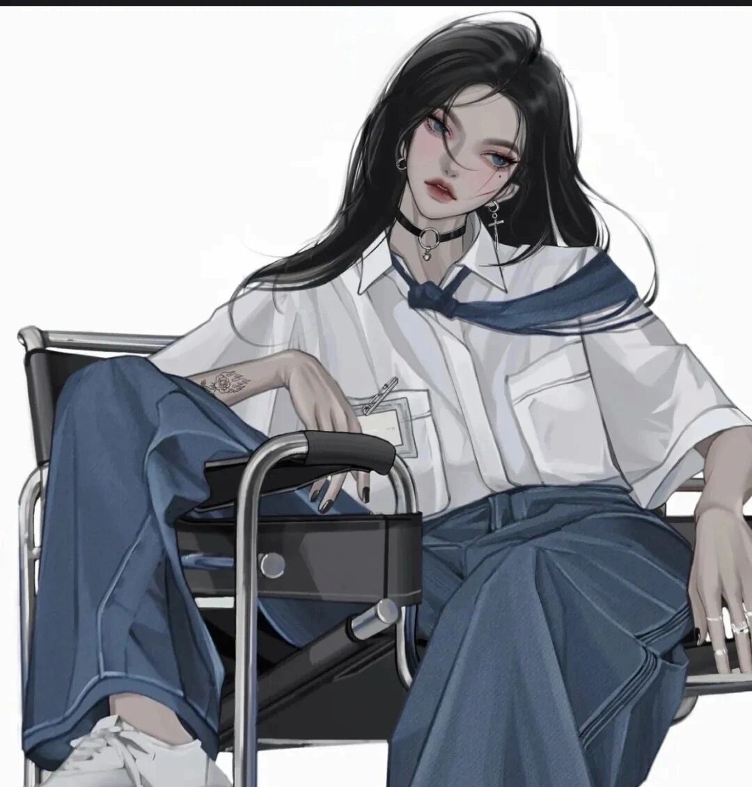拽姐手绘动漫头像女