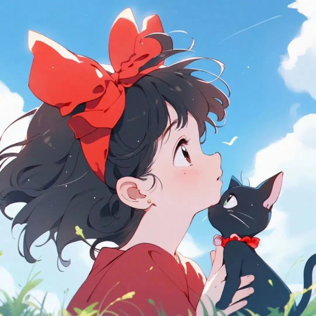 和猫咪唯美治愈四人闺蜜头像动漫闺蜜头像