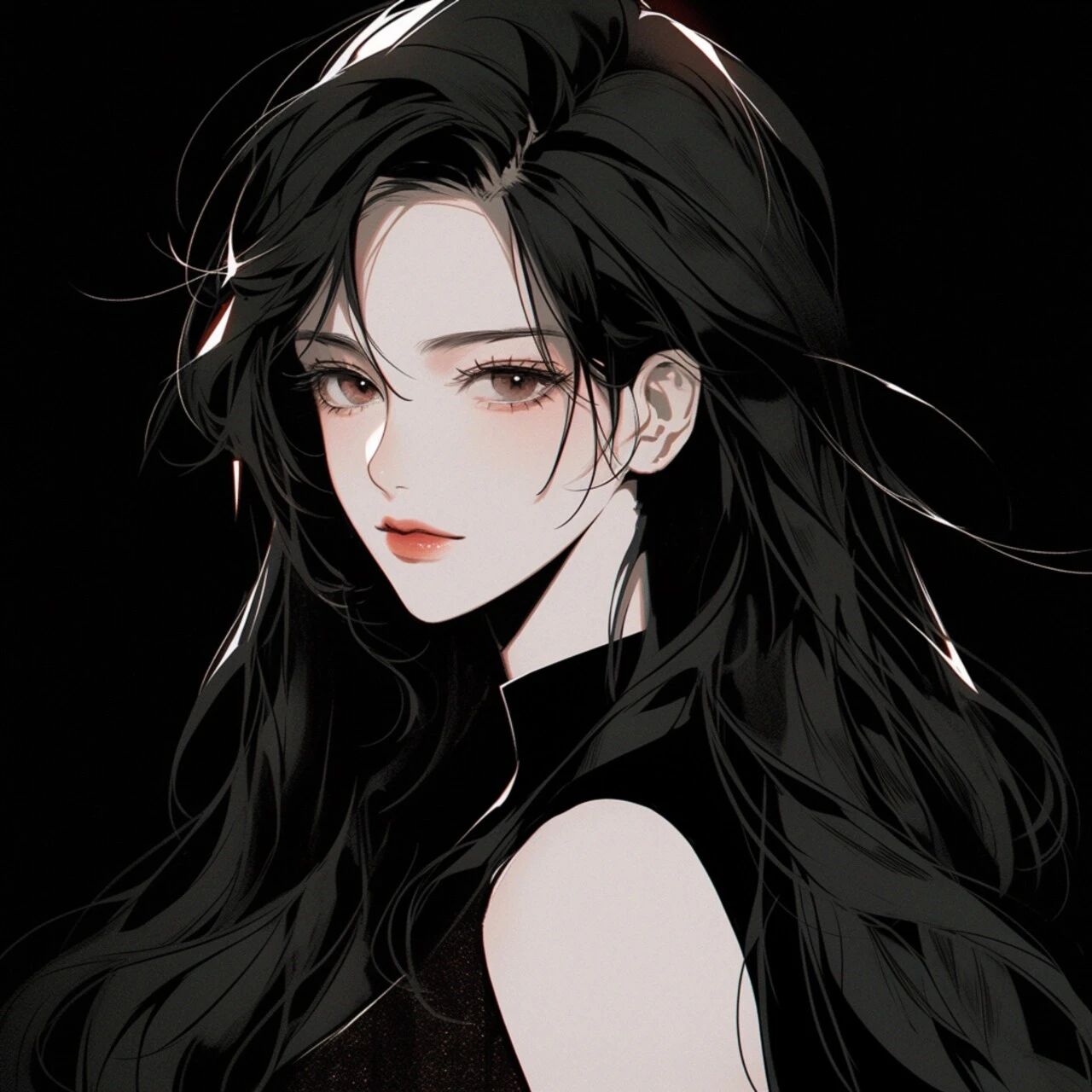 很飒冷酷御姐动漫头像女