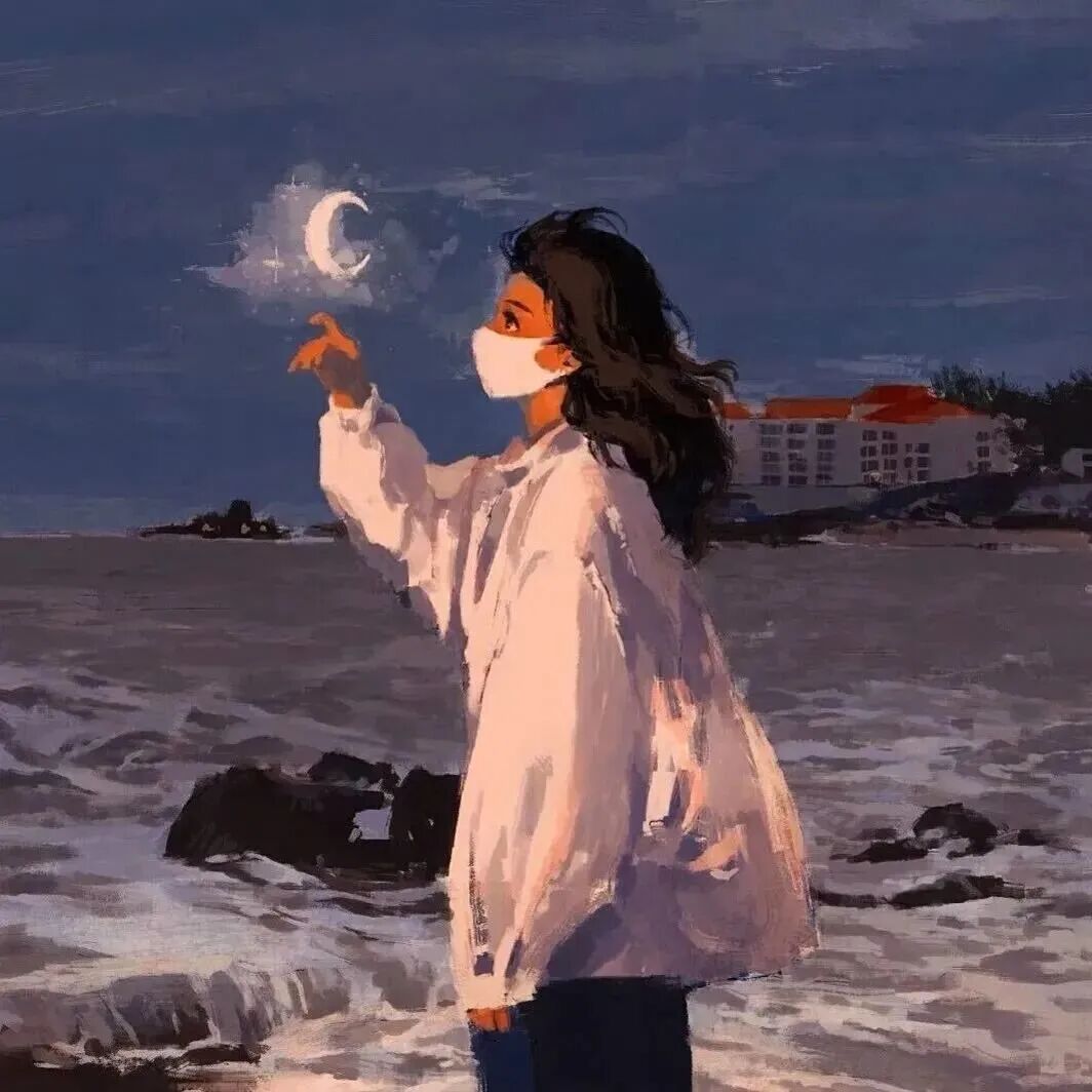 唯美动漫情侣头像