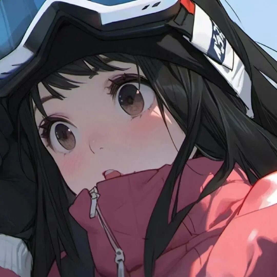 qltxdmhxa滑雪动漫情侣头像