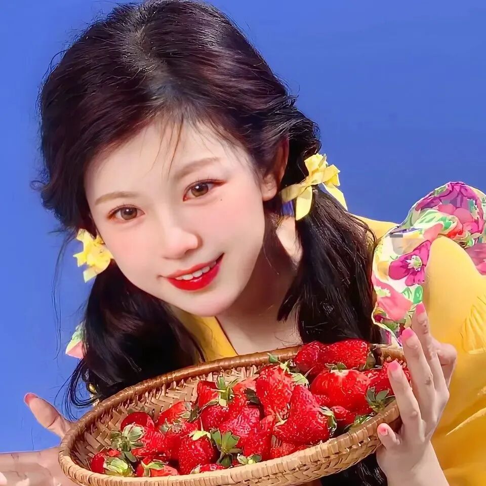 草莓二人闺蜜头像真人闺蜜头像