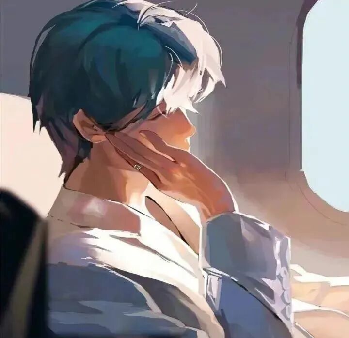 唯美文艺范动漫头像男