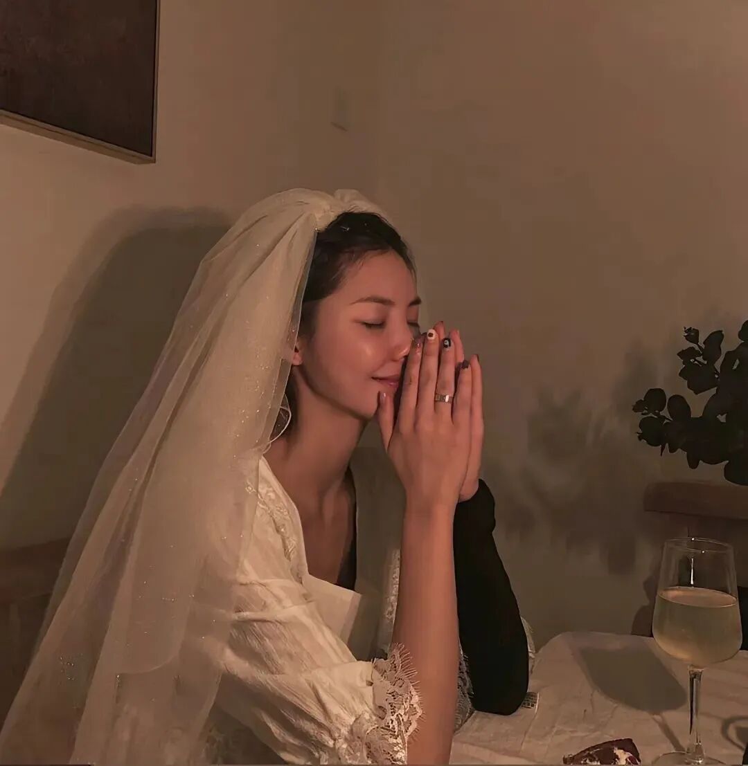 婚纱真人情侣头像