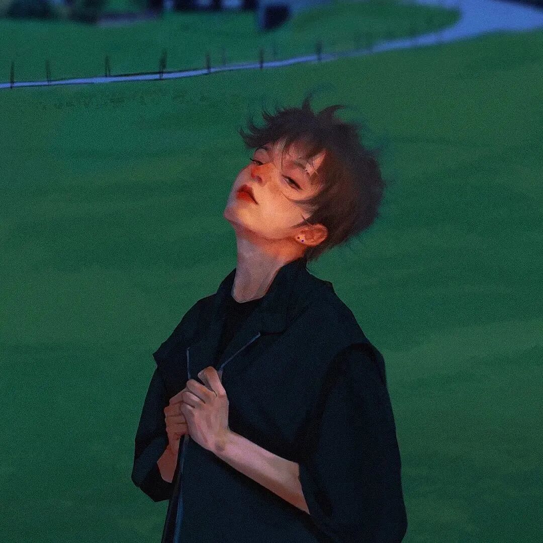 小清新手绘动漫头像男