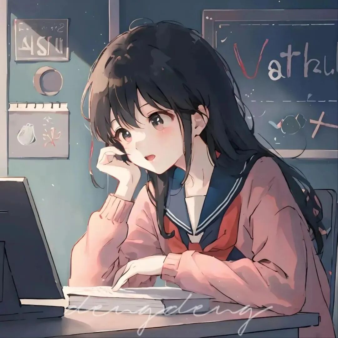 学院风二人闺蜜头像动漫闺蜜头像