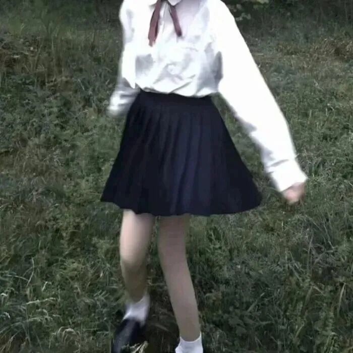 学院风不露脸女生头像