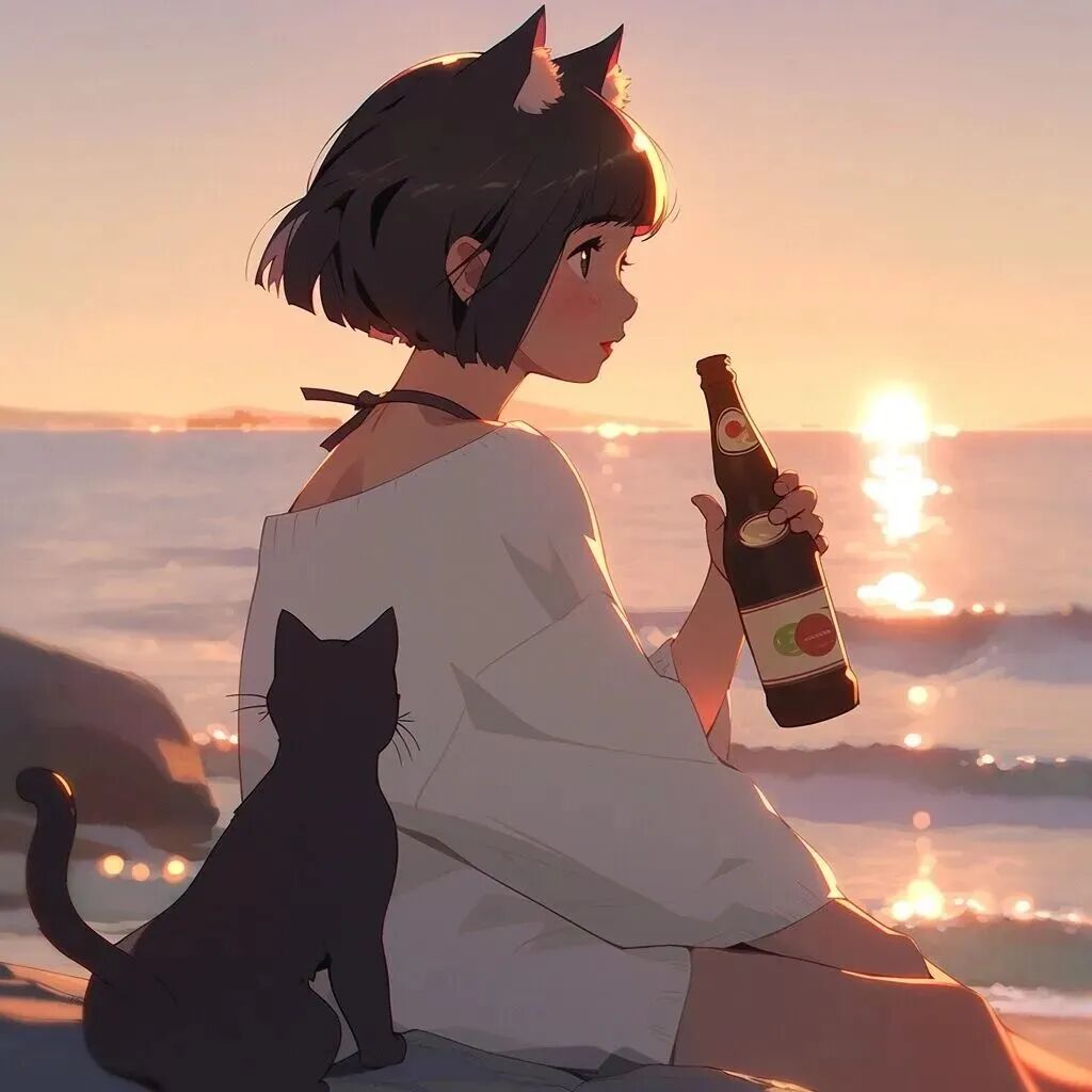啤酒二人闺蜜头像动漫闺蜜头像