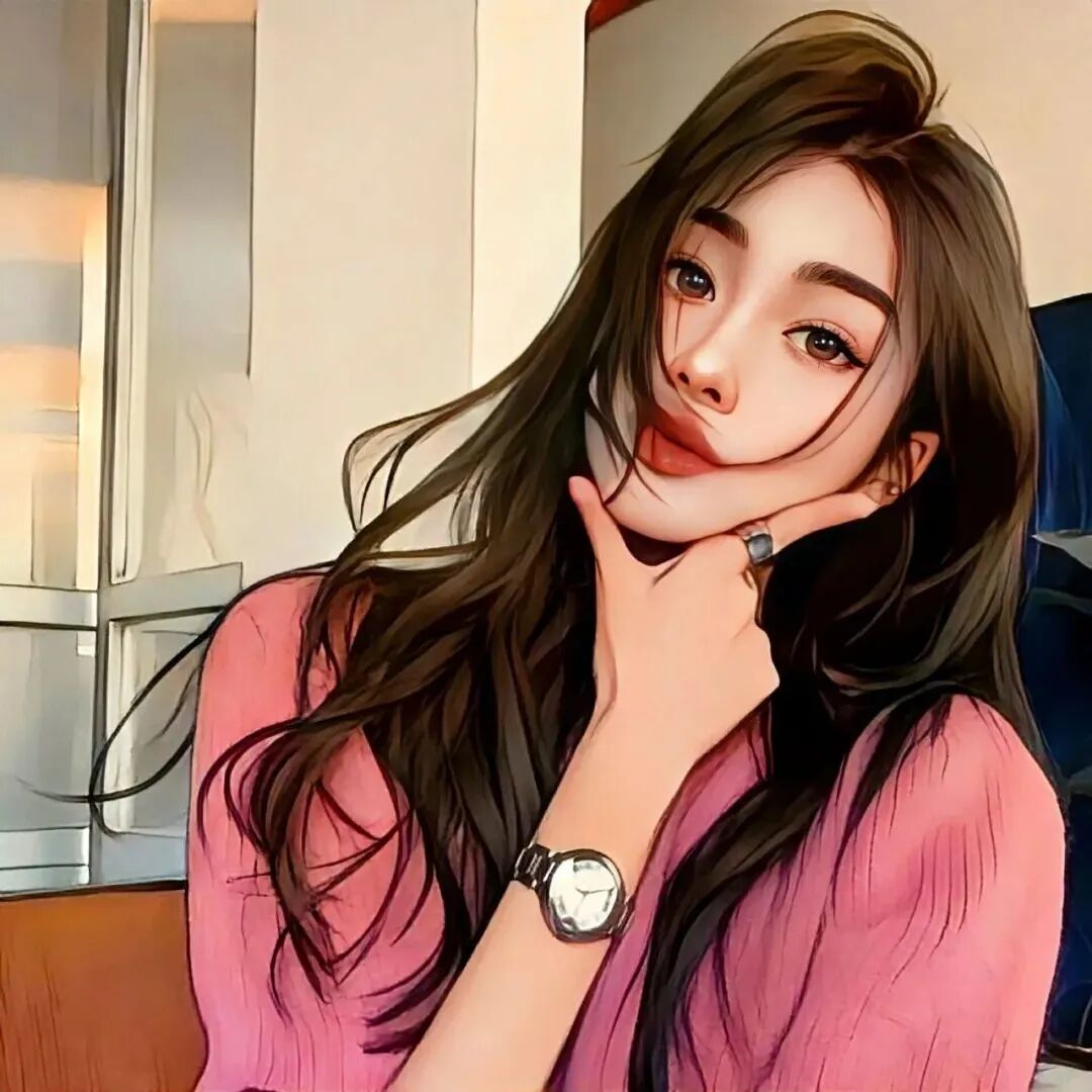 转手绘女生头像