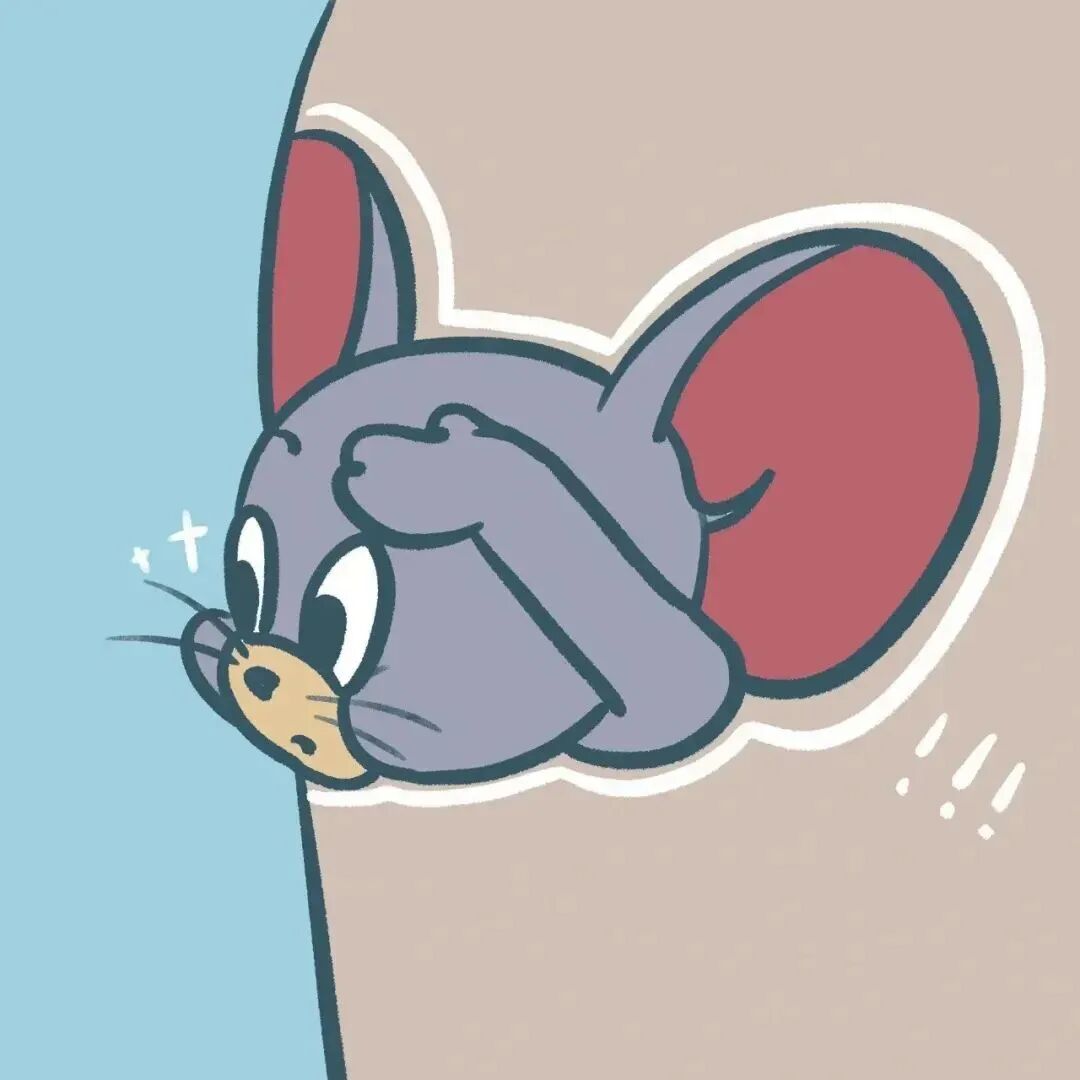 可爱猫和老鼠动漫情侣头像