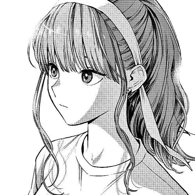 黑白动漫头像女