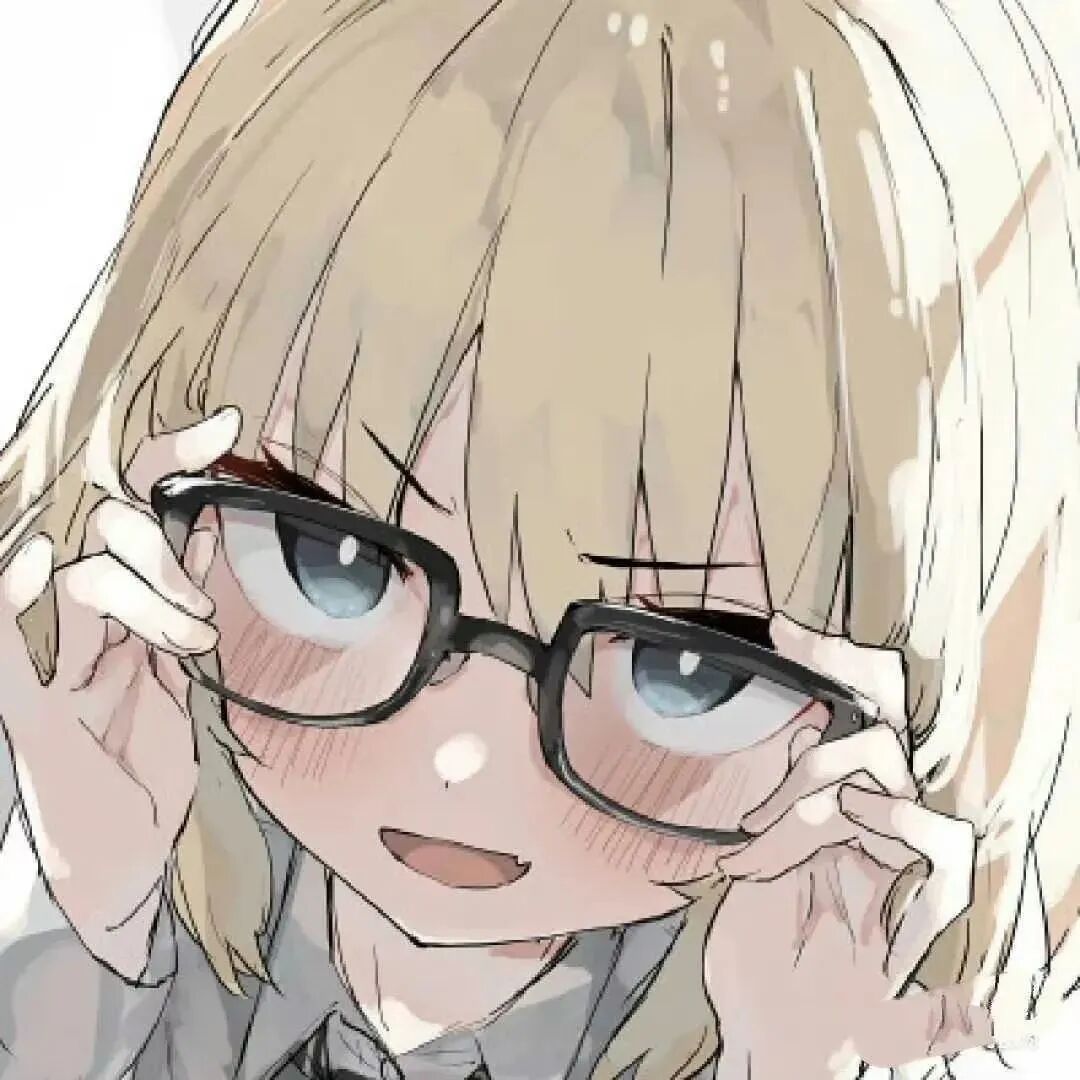 眼镜动漫头像女